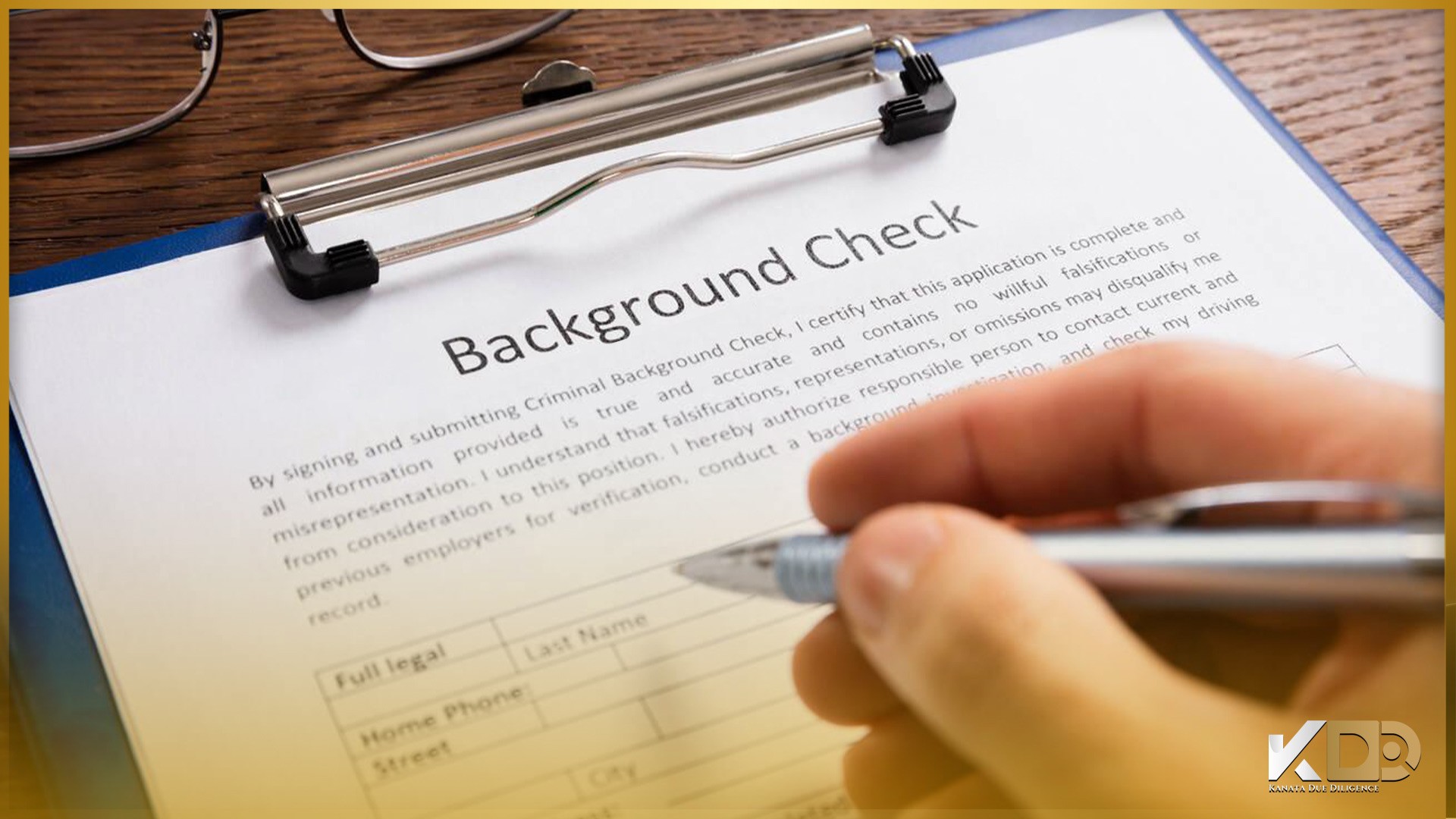 Background Checks - Kanata Due Diligence - KDD